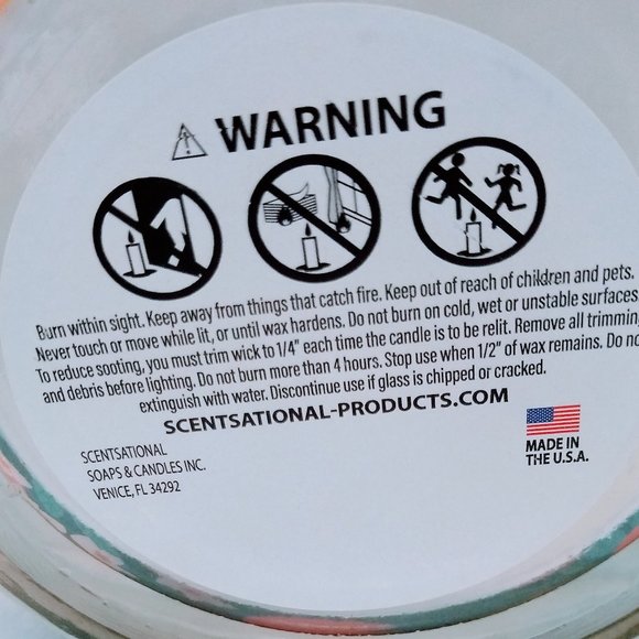 Scentsational Candle Natural Soy Blend Wax Scented Candle Tangerine Guava 26 Oz - Picture 8 of 9